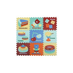 Zmontovaná puzzle podložka BabyGreat Teddy Bear - Puzzle z penovej gumy