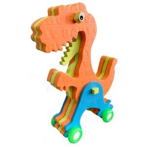 Babygreat penová hračka do kúpeľa zvieratká s kolieskami (Tyrannosaurus, Lietajúci drak), GB-A1