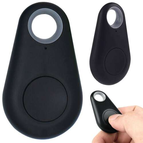 Fekete Bluetooth kulcskereső, kulcskövető, kulcsmegtaláló, iSearching kulcskereső - Kulcstartó