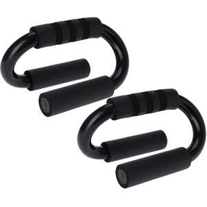 XQMAX Push-up-Ständer, 2er Pack, schwarz, Stahl, EVA-Schaum, für Heim-Fitnessstudio, Training, Fitness, Übung - Liegestützgriffe