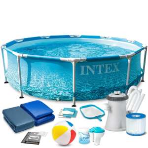 Intex 305x76cm Fémvázas medence szett tartozékokkal - Intex