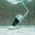 Intex 28626 cordless pool vacuum cleaner underwater in a pool