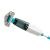 Angled view of Intex 28626 cordless pool vacuum cleaner head with scrubbing brush