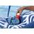 Bestway Comfort Plush shaded lounge, blue and white, inflatable pool float, storage compartment
