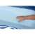 Bestway Comfort Plush shaded lounge, blue and white, inflatable pool float, mesh bottom