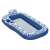 Bestway Comfort Plush shaded lounge, blue and white, inflatable pool float