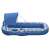 Bestway Comfort Plush shaded lounge with canopy, blue and white, inflatable pool float