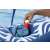Bestway Comfort Plush shaded lounge, blue and white, inflatable pool float, storage compartment