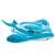 Intex 57576 inflatable stingray pool float, blue and white, side view