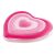 Intex Heart-Shaped Inflatable Pool Float, Pink, side view