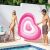 Inflatable beach mat heart 155 x 135 cm intex 58727 99312869
