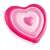 Intex Heart Shaped Inflatable Pool Float, 155 x 135 cm, front view