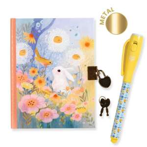 Djeco Secret Diary with Magic Pen - Kendra - featuring a cute rabbit and bird design - Journal
