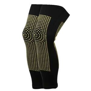 Long Tourmaline Knee Sleeves, Elastic, Easy to Wear, Self-Heating Knees, Unisex, 42 cm Length, Universal Size, 2 Pieces