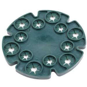 Green plastic plant support disc for tomato, cucumber, and other climbing plants - Plant Support & Stake