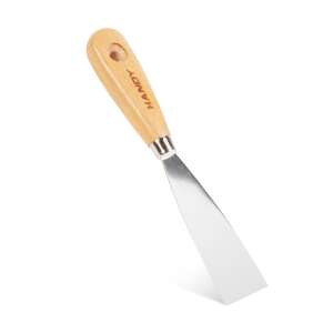 Hamoty 40mm stainless steel putty knife with wooden handle - Hand tool