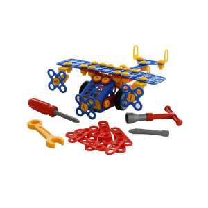 Építőkészlet Összeszerelendő repülőgép - 144 darab, 13x10x19 cm, Polesie