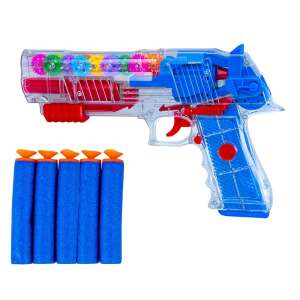 Robentoys Szivacslövő Pisztóly - Átlátszó - Fényekkel és Hangokkal