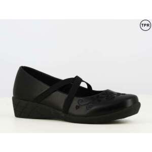 Fekete balerina cipő virágmintás hímzéssel, SPROX márka, 33-as méret - Sprox