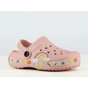Rosa Clogs mit Regenbogenmuster für Kinder, Marke Happy Bee - Babys & Toddler