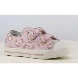 Rosa Canvas-Schuhe mit Einhorn-Druck für Kinder, Happy Bee Unikornis Canvas-Schuhe - Schuhe für Kinder