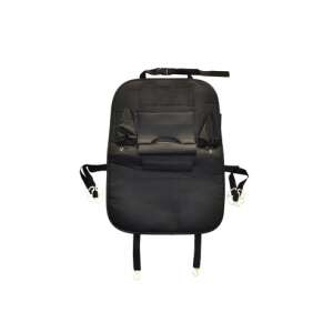 Schwarzer Autositz-Organizer mit mehreren Taschen und elastischen Gurten - Autoorganizer