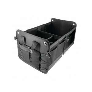 Black car trunk organizer with compartments, foldable, 56x37cm - Car Organizer