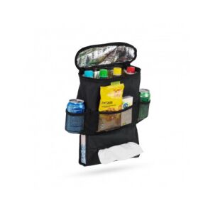 Schwarzer isolierter Auto Rücksitz Organizer für Snacks und Getränke - Autoorganizer
