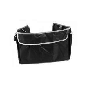 Black car backseat organizer with multiple pockets - Car Organizer