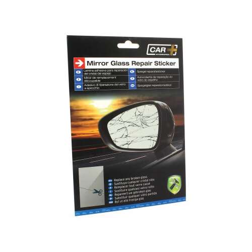 CAR+ Mirror Glass Repair Sticker, repair kit for broken car mirror, 25,3 x 17,8cm