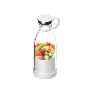 White portable blender with fruit inside, 350ml capacity - OEM Blender