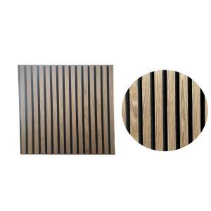 Set of 4 Acoustic Flat Panels, Walnut, UnicSpot, 60x60x2.1 cm