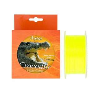 Aqua Crocodile Fluo-Carp 300m 0.25mm 12kg fishing line, yellow fluorescent monofilament for carp fishing - Monofilament Line
