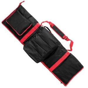Baracuda C3-T Carp Rod Carry Case, 130cm long, 40cm wide, black with red accents - Fishing Bag & Rod Holdall