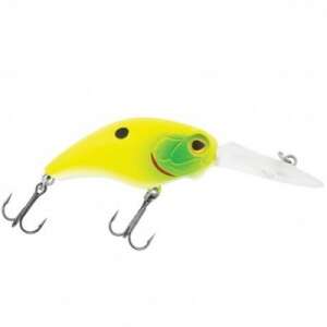 Baracuda Deluxe Maxi BOXY 9011 fishing lure, 50mm, 11g, floating, yellow with green accents - Wobbler