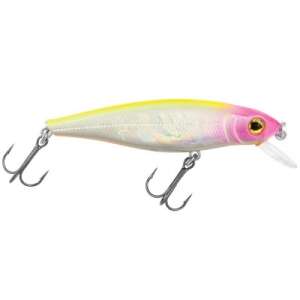 Baracuda Deluxe Maxi LUCKY 9181 fishing lure, 80 mm, 9.3 g, floating, white and pink color - Wobbler