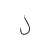 Hayabusa Umitanago HG-300 fishing hook, black color