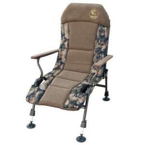 Baracuda HYC 048-R carp fishing chair, adjustable backrest, armrests, camo pattern - Sport & Leisure