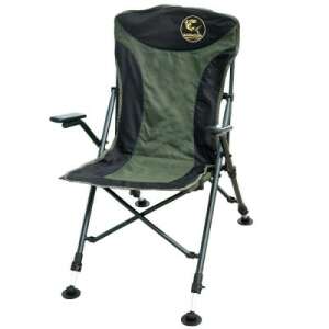 Baracuda HYC 061-S-II folding carp chair, green, with high backrest and armrests - Fishing Chair & Armchair