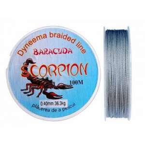 Baracuda Scorpion Dyneema braided fishing line, 100m, 0.40mm, grey - Monofilament Line