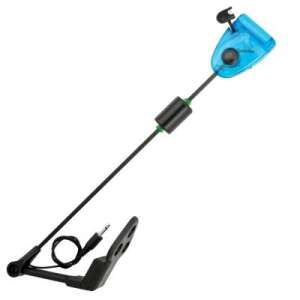 Baracuda BB Swinger with counterweight and illumination, blue color, fishing tackle - Bite Alarm