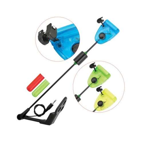 Baracuda BB Swinger with counterweight and illumination, yellow, green and blue colors, fishing tackle
