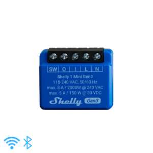 Shelly 1 Mini Gen3 przekaźnik inteligentny, 8A, WiFi, Bluetooth - Shelly