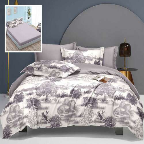 6 darabos poli-pamut ágyneműhuzat, lepedő, paplanhuzat 230x200, 2 db 50x70-es párnahuzat, 2 db 70x70-es párnahuzat, LEH10 108044925