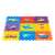 IPlay Schaumstoff-Puzzlematte für Kinder, 86x86cm, Thema Fahrzeuge, rot und gelb, 9 Teile