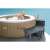 Intex PureSpa 4-Person Hot Tub with Curved Bench in use