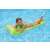 Woman relaxing on Intex inflatable pool float, green, 183x69 cm
