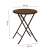 ModernHome 60cm round folding rattan look garden table dimensions
