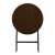 ModernHome 60cm round folding rattan look garden table