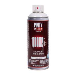 Pinty Plus Tech Biela farba na radiátory v spreji, 400ml, RAL 9010, biela farba v spreji na radiátory - Umenie&Hobby